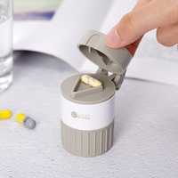 4 w 1 przenośny futerał na pigułki medycyna Splitter Powder Pastillero Grinder przecinarka do tabletek apteczka do przechowywania leków pojemnik Pillbox 2